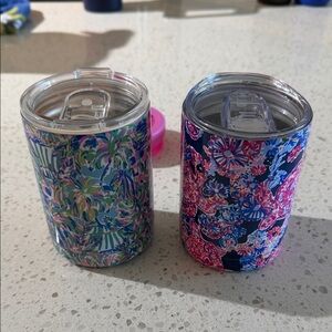 Lilly Pulitzer Insulated Tumbler/Can Cooler Set